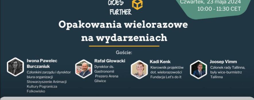 Opakowania wielorazowe na wydarzeniach – webinar