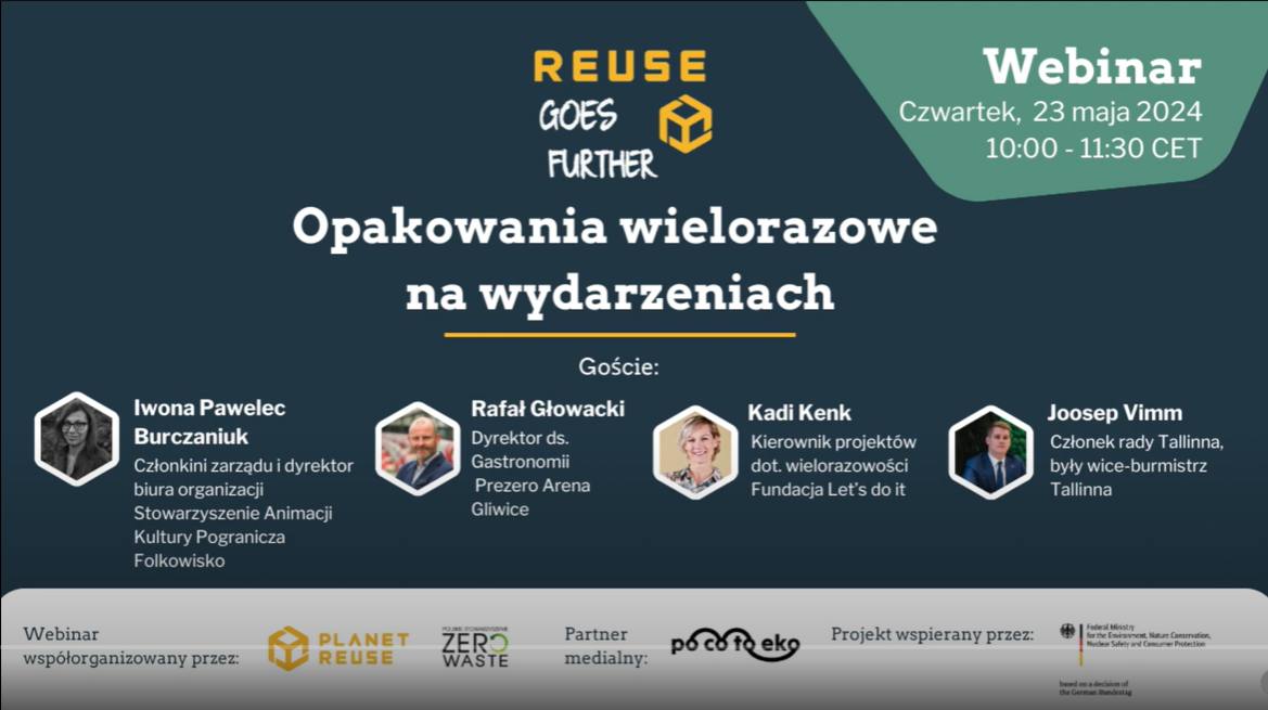 Opakowania wielorazowe na wydarzeniach – webinar